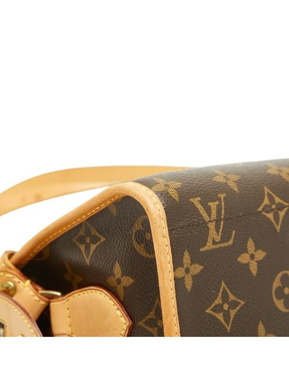 Louis Vuitton Monogram Popincourt Long Crossbody Shoulder Bag Brown Leather